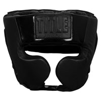 variant:lifestyle::TITLE Black Training Headgear front  view