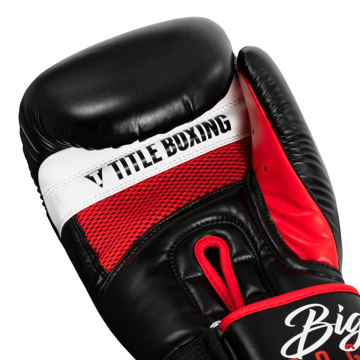 variant:lifestyle::TITLE Boxing Leather Big League Bag Gloves hand view