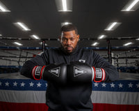 variant:lifestyle::TITLE Boxing Leather Big League Bag Gloves guy hitting gloves