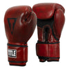 TITLE Boxing Blood Red Leather Bag Boxing Gloves