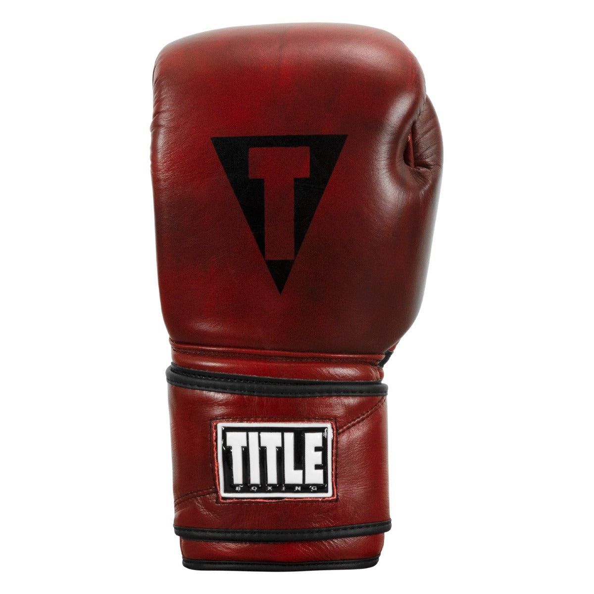 variant:lifestyle::TITLE Boxing Blood Red Leather Bag Gloves front view