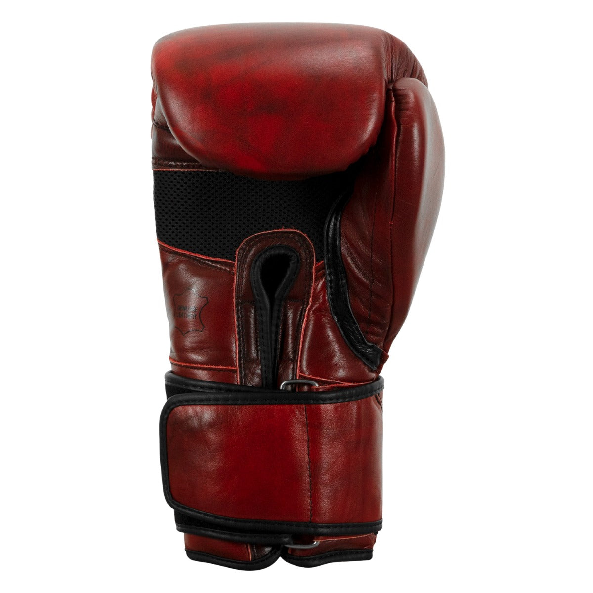 variant:lifestyle::TITLE Boxing Blood Red Leather Bag Gloves back view