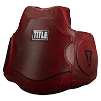 variant:lifestyle::TITLE Boxing Blood Red Leather Body Protector main view