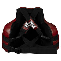 variant:lifestyle::TITLE Boxing Blood Red Leather Body Protector back view