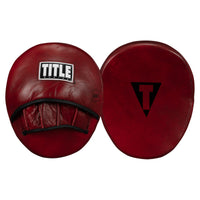 variant:lifestyle::TITLE Boxing Blood Red Leather Punch Mitts main view