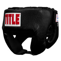 color:black::TITLE Classic USA Boxing Competition Headgear – Open Face main view