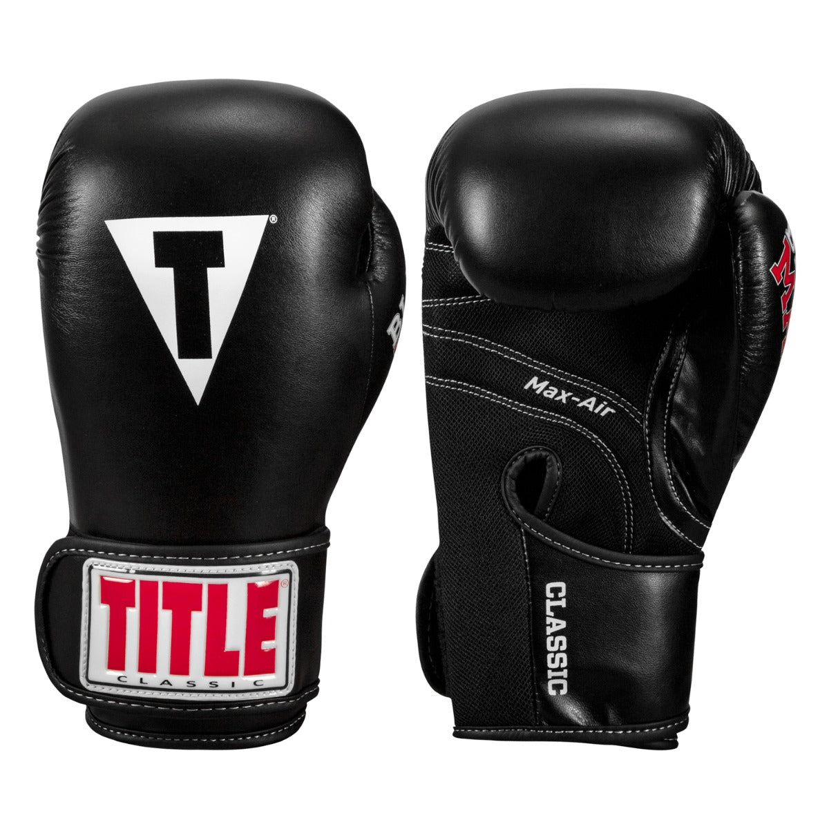variant:lifestyle::TITLE Classic Black Max Boxing Gloves main view