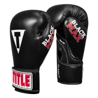 variant:lifestyle::TITLE Classic Black Max Boxing Gloves main view side view
