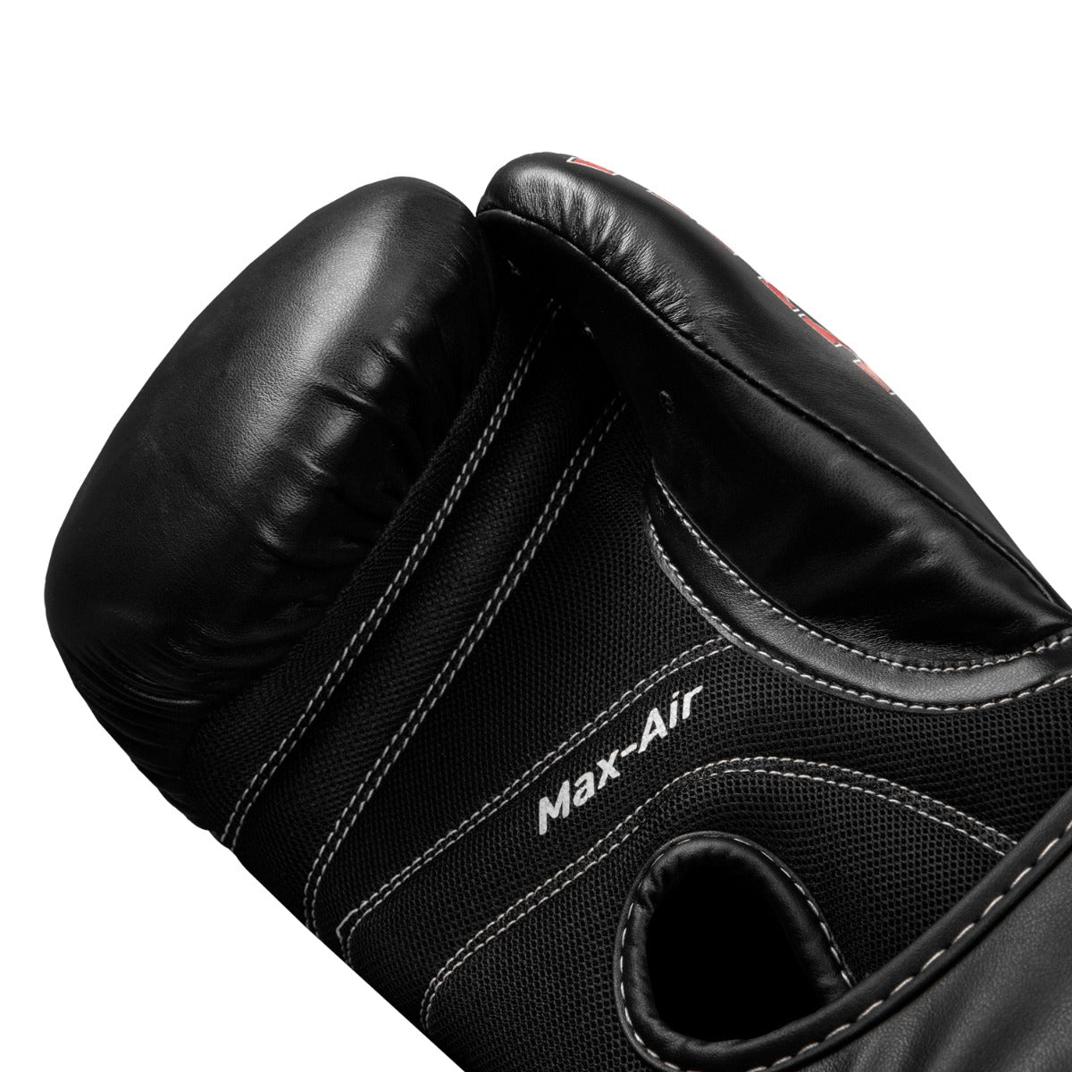 variant:lifestyle::TITLE Classic Black Max Boxing Gloves main view palm view