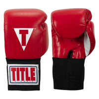 color:red::TITLE Classic USA Boxing Competition Gloves - Elastic main view