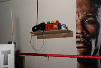 variant:lifestyle::TITLE Classic Pro Gym Timer on a shelf in a boxing gym