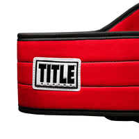 variant:red::TITLE Boxing World Boxing Champion Title Belt back view title label 