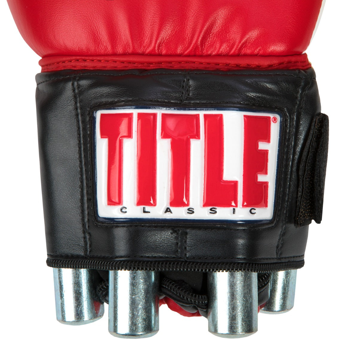 variant:lifestyle::TITLE Classic Power Weight Bag Gloves weights in gloves from bottom