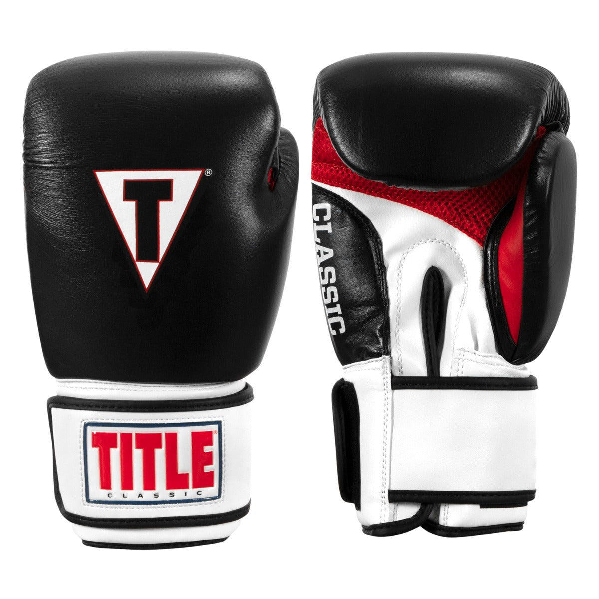 color:black/white/red::TITLE Classic Leather Super Bag Gloves 2.0 main view