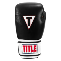 variant:black/white/red::TITLE Classic Leather Super Bag Gloves 2.0 front view