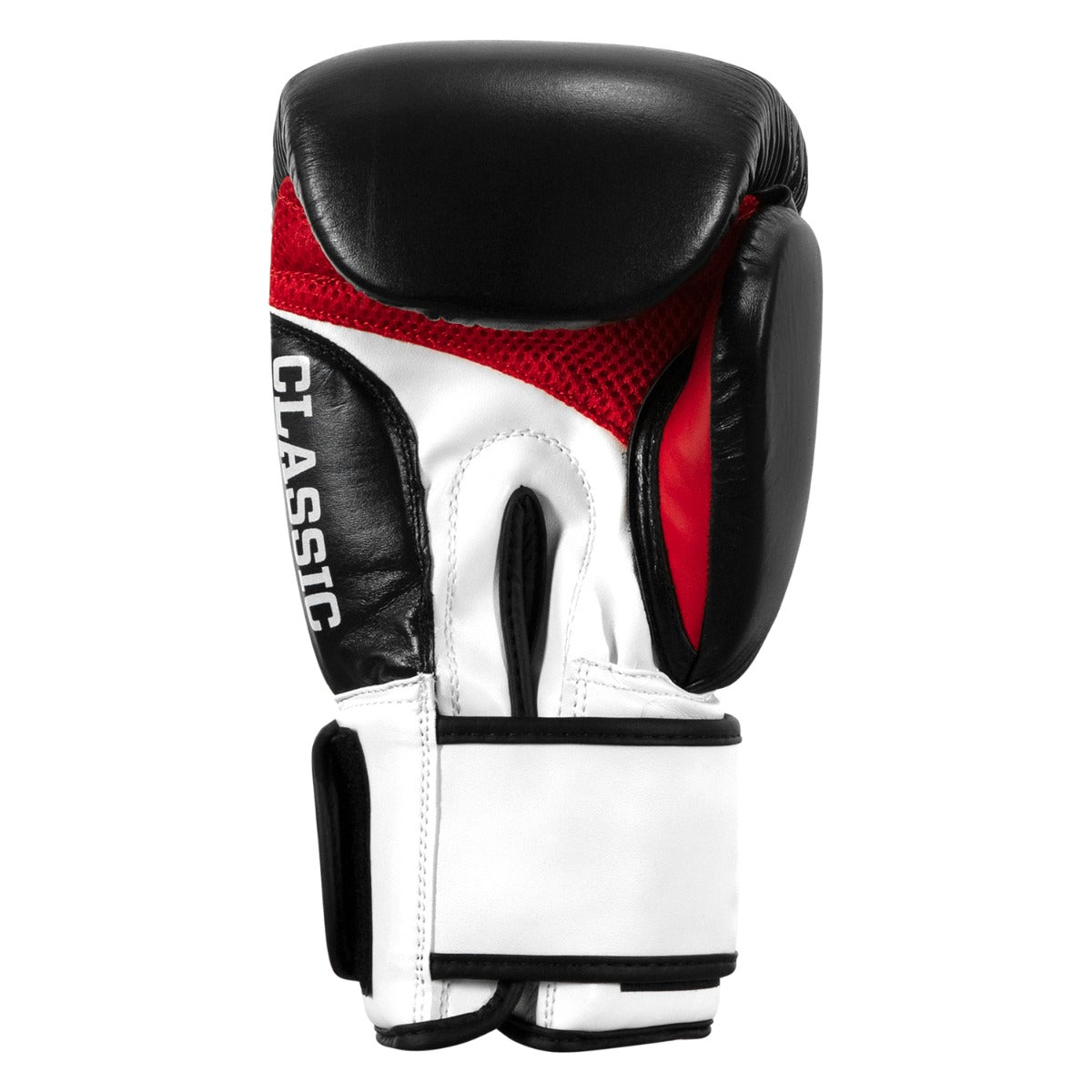 variant:black/white/red::TITLE Classic Leather Super Bag Gloves 2.0 back view