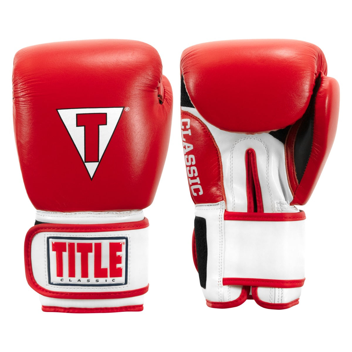 color:red/white/black::TITLE Classic Leather Super Bag Gloves 2.0 main view