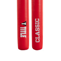 variant:lifestyle::TITLE Classic Striking Sticks 2.0 close up of logo