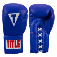 color:blue::TITLE Classic Leather Lace Training Gloves 2.0 main view