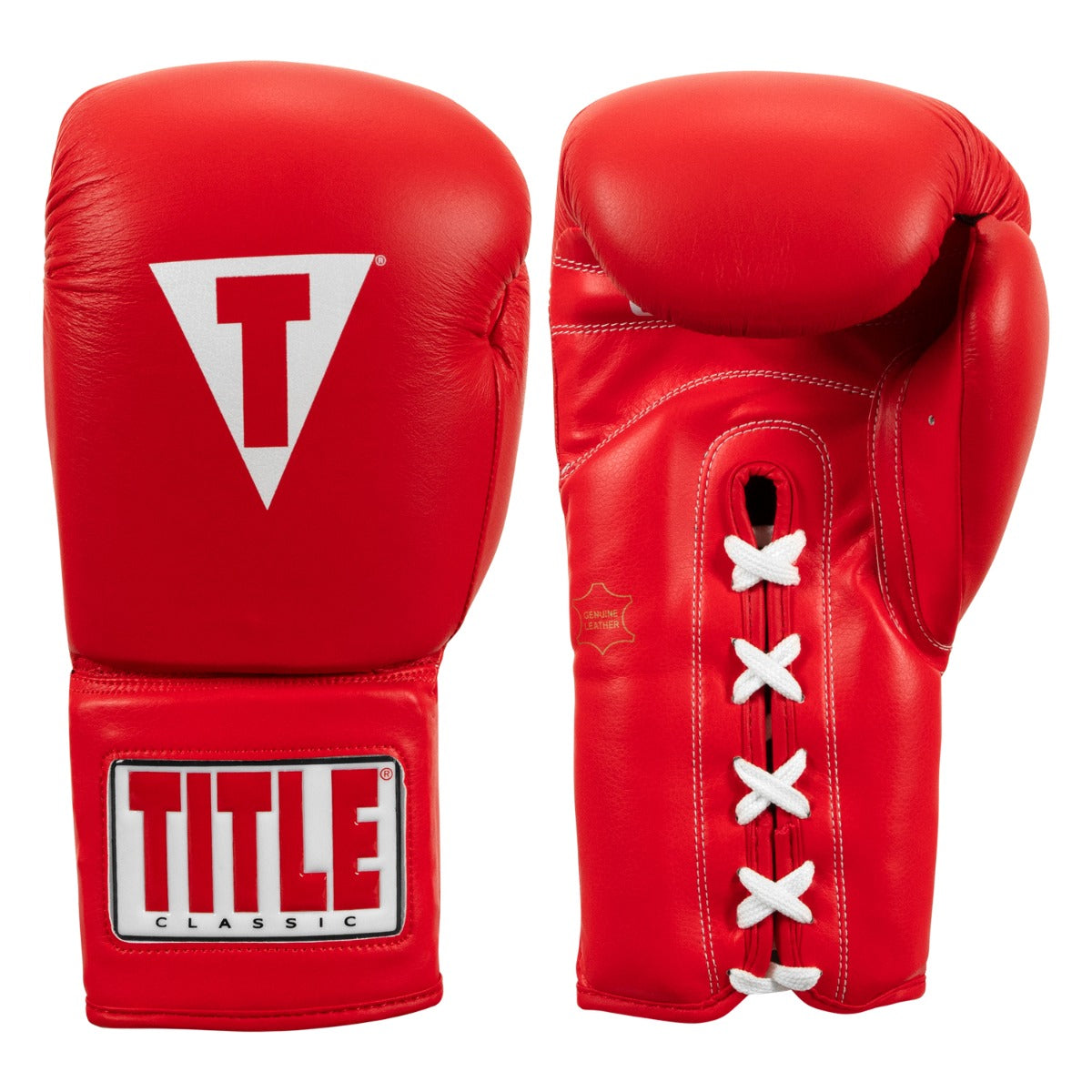 color:red::TITLE Classic Leather Lace Training Gloves 2.0 main view