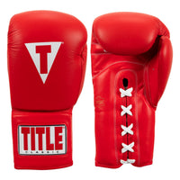 color:red::TITLE Classic Leather Lace Training Gloves 2.0 main view