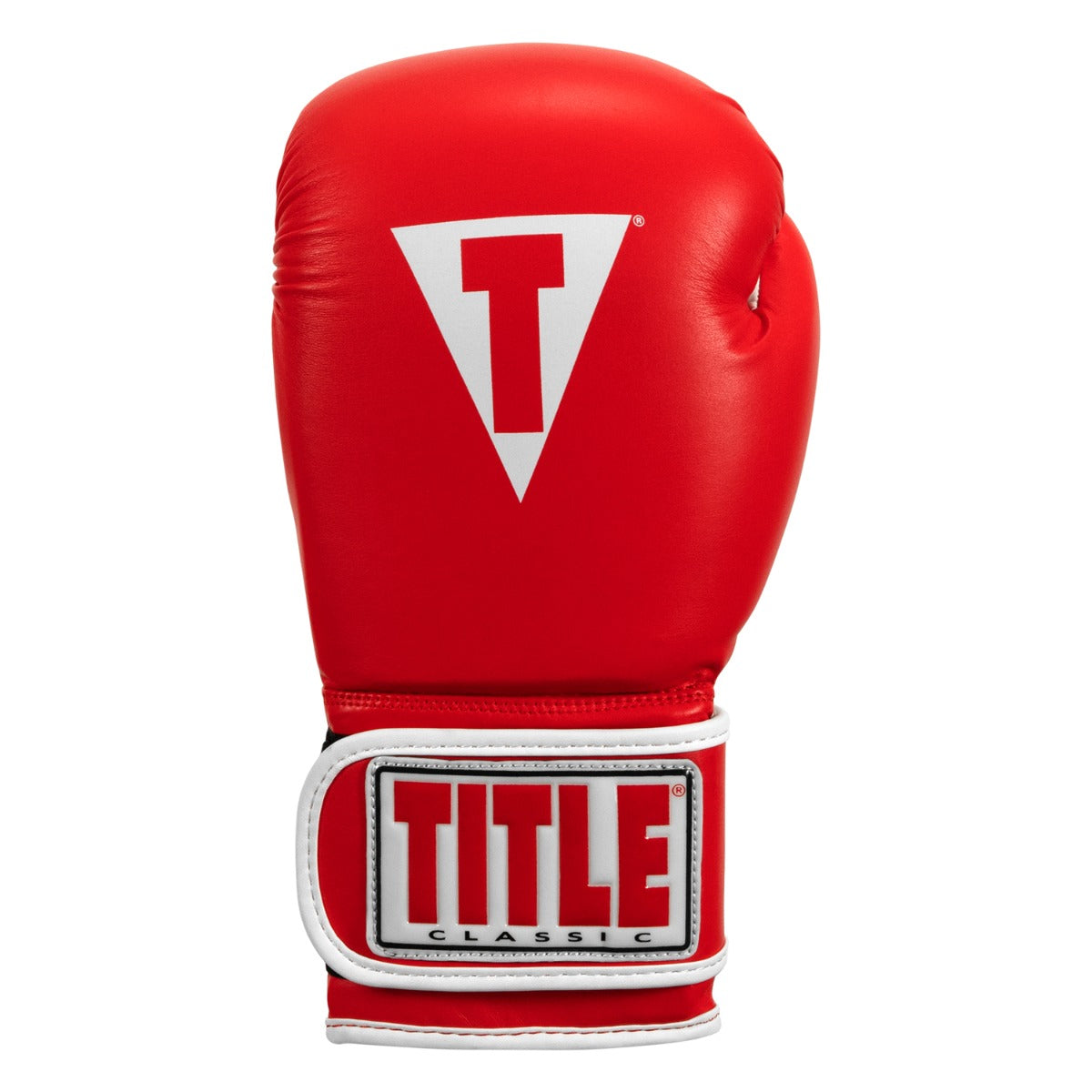 variant:red/white::TITLE Classic Pro Style Training Gloves 3.0 front view