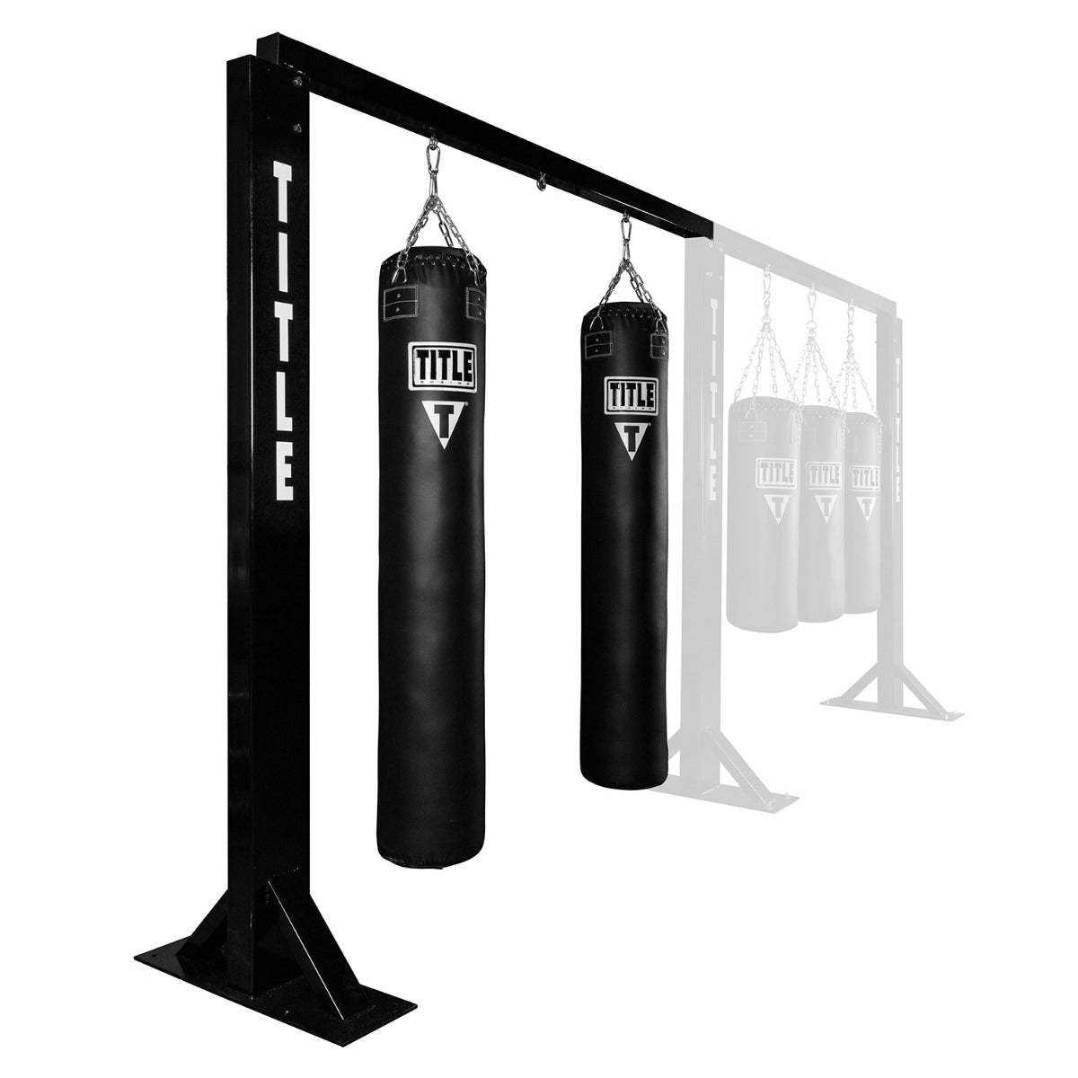 variant:lifestyle::TITLE Deluxe Multi-Unit Heavy Bag Wall Stand Add On Section add on section view