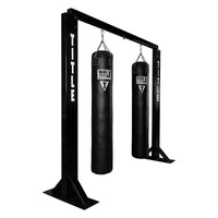variant:lifestyle::TITLE Deluxe Multi-Unit Heavy Bag Wall Stand with bags