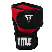 variant:Red/Black::TITLE boxing Deluxe Weighted Gloves 2.0 front view