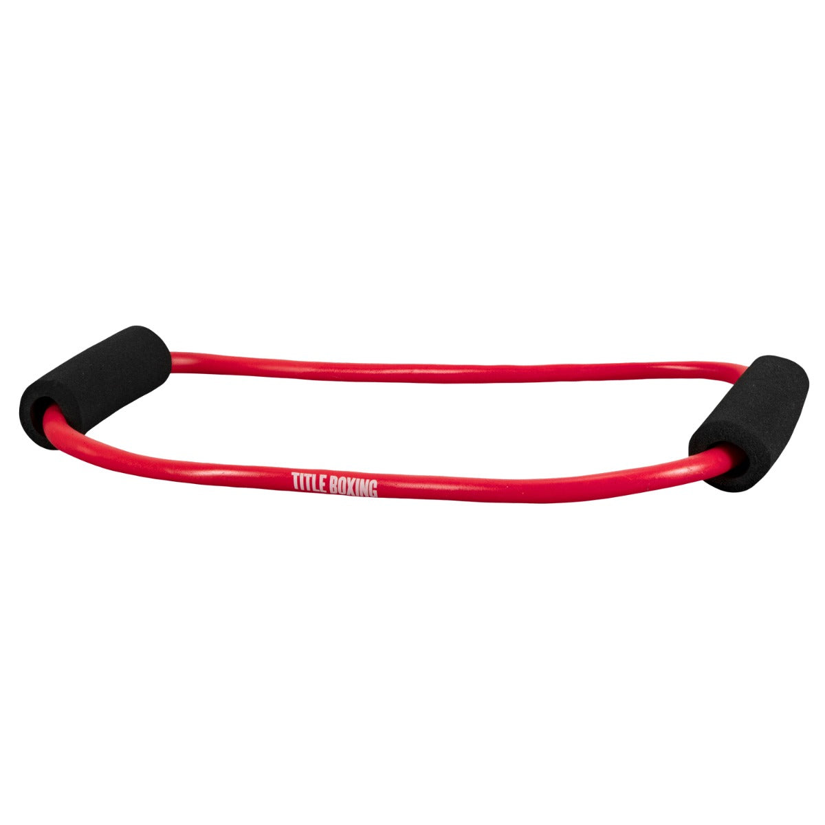 variant:lifestyle::TITLE Boxing Elliptical Resistance Bands Set close up of the red band