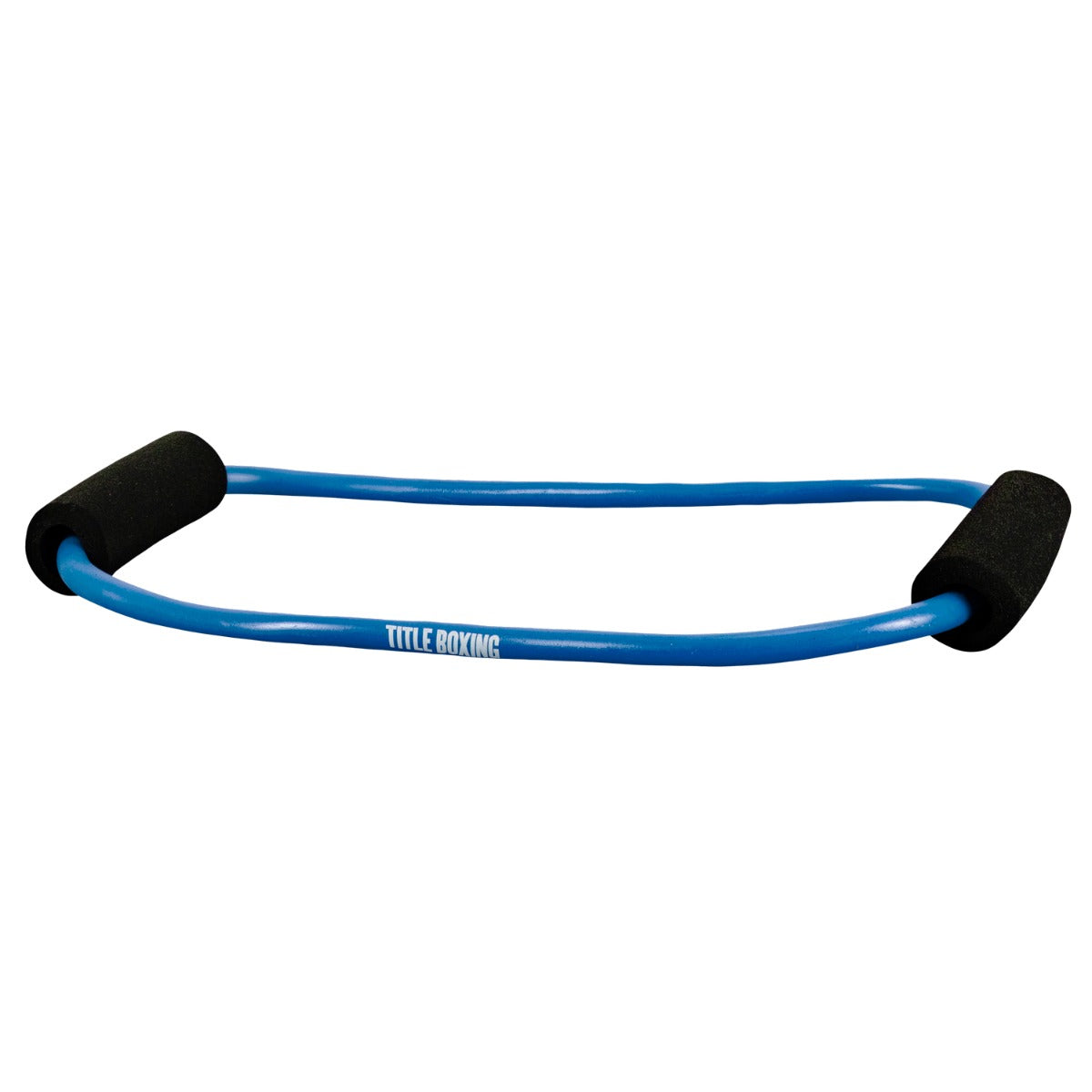 variant:lifestyle::TITLE Boxing Elliptical Resistance Bands Set close up view of blue band