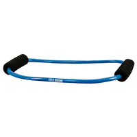 variant:lifestyle::TITLE Boxing Elliptical Resistance Bands Set close up view of blue band