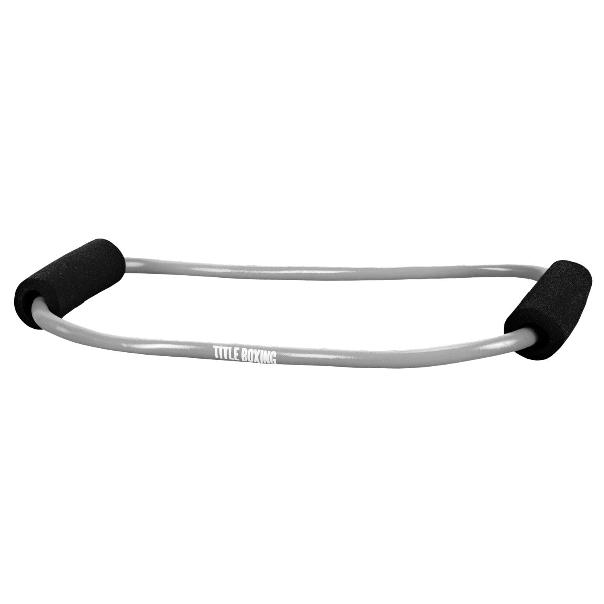variant:lifestyle::TITLE Boxing Elliptical Resistance Bands Set close up view of grey band