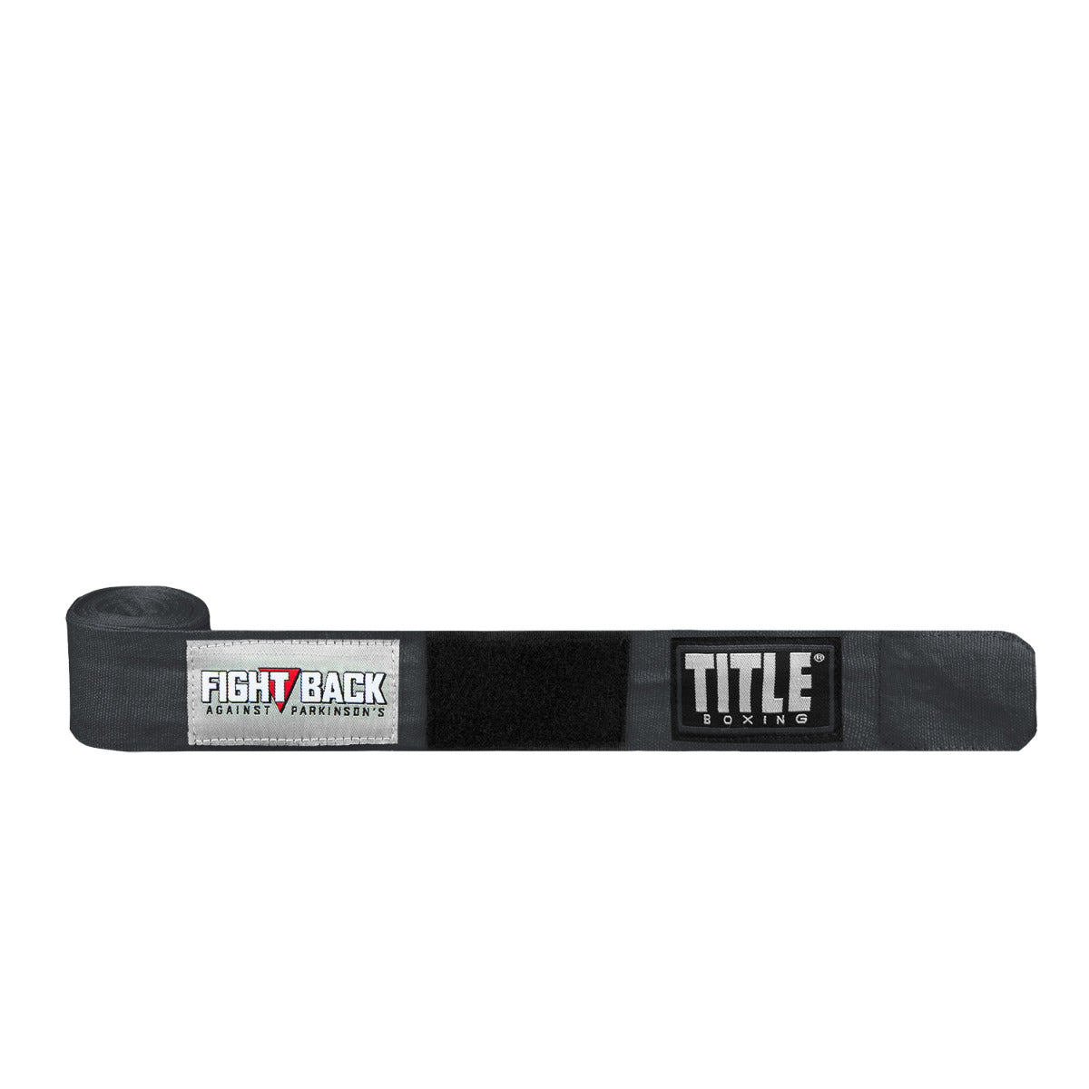 variant:Dark Grey::TITLE Boxing Fight Back Semi-Elastic Hand Wraps front view