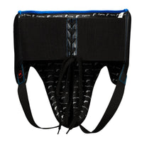 variant:black::Fighting Leather No Foul Protector back view