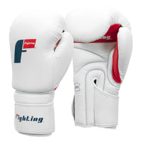 variant:white::Fighting Leather Training Gloves alternate view