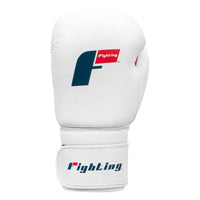 variant:white::Fighting Leather Training Gloves third view