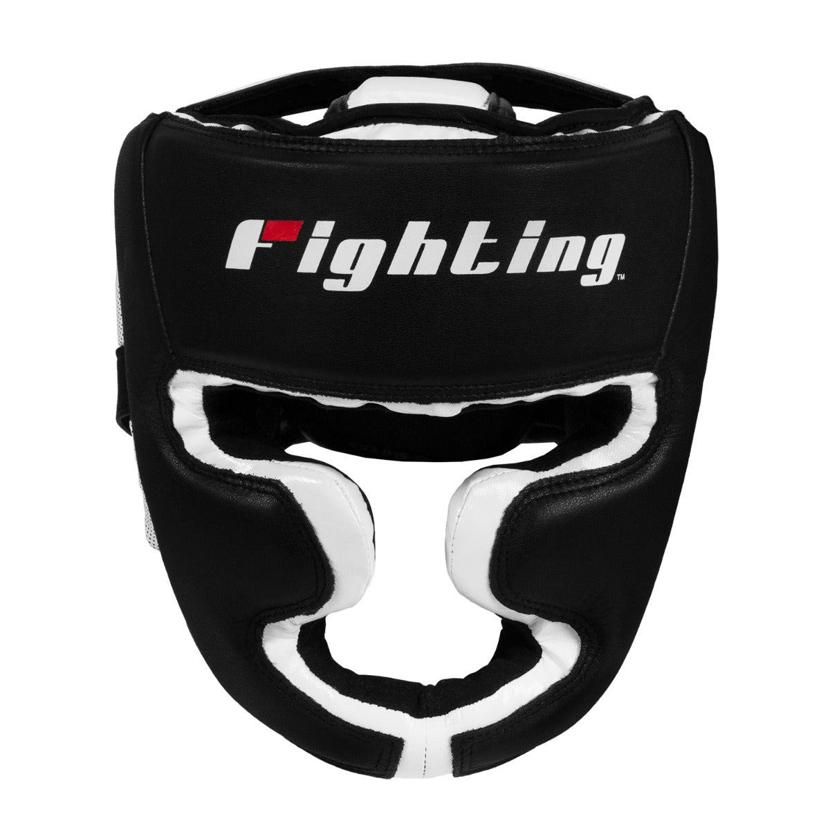 variant:Black/White::Fighting S2 GEL Power Full Training Headgear front view
