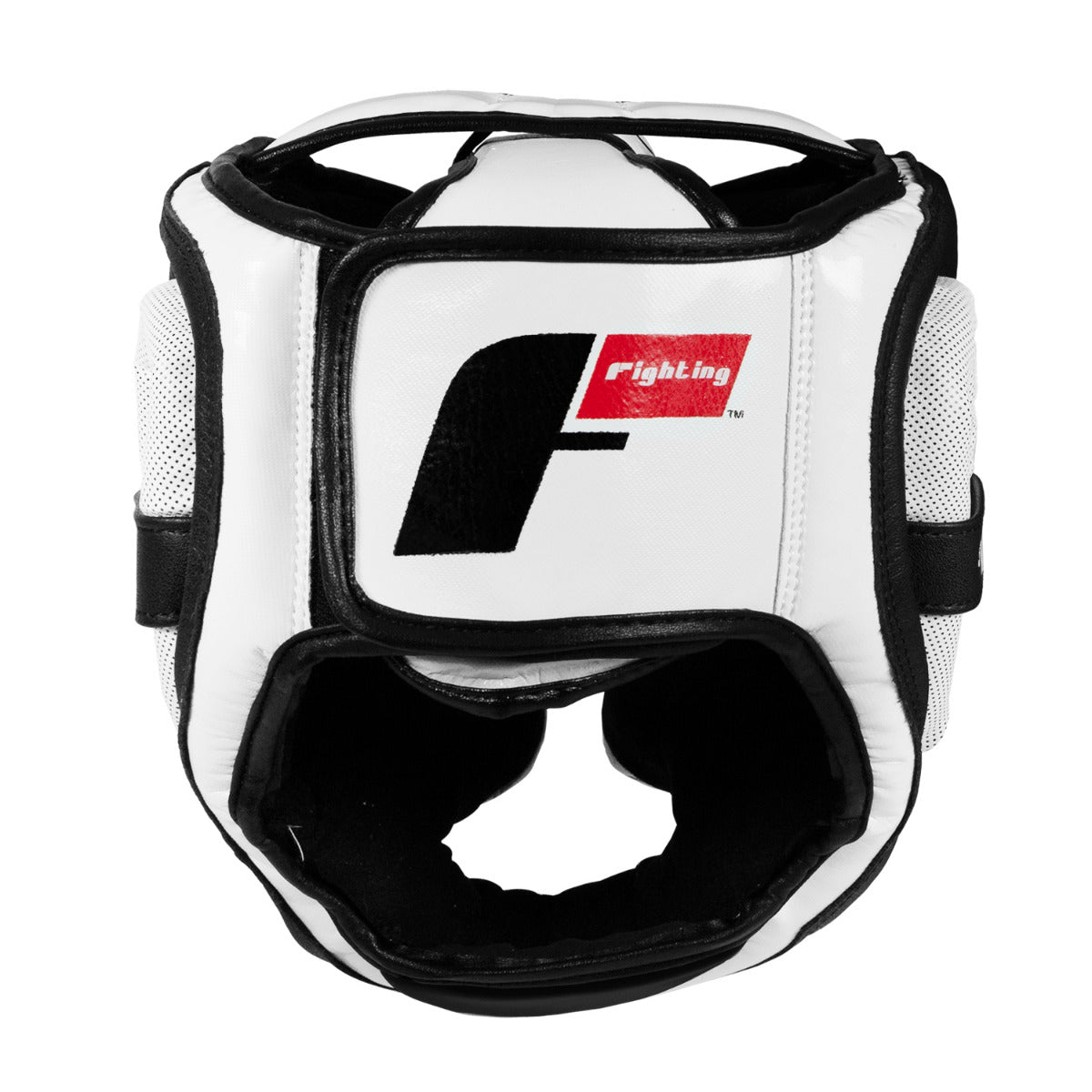 variant:Black/White::Fighting S2 GEL Power Full Training Headgear back view