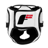 variant:Black/White::Fighting S2 GEL Power Full Training Headgear back view
