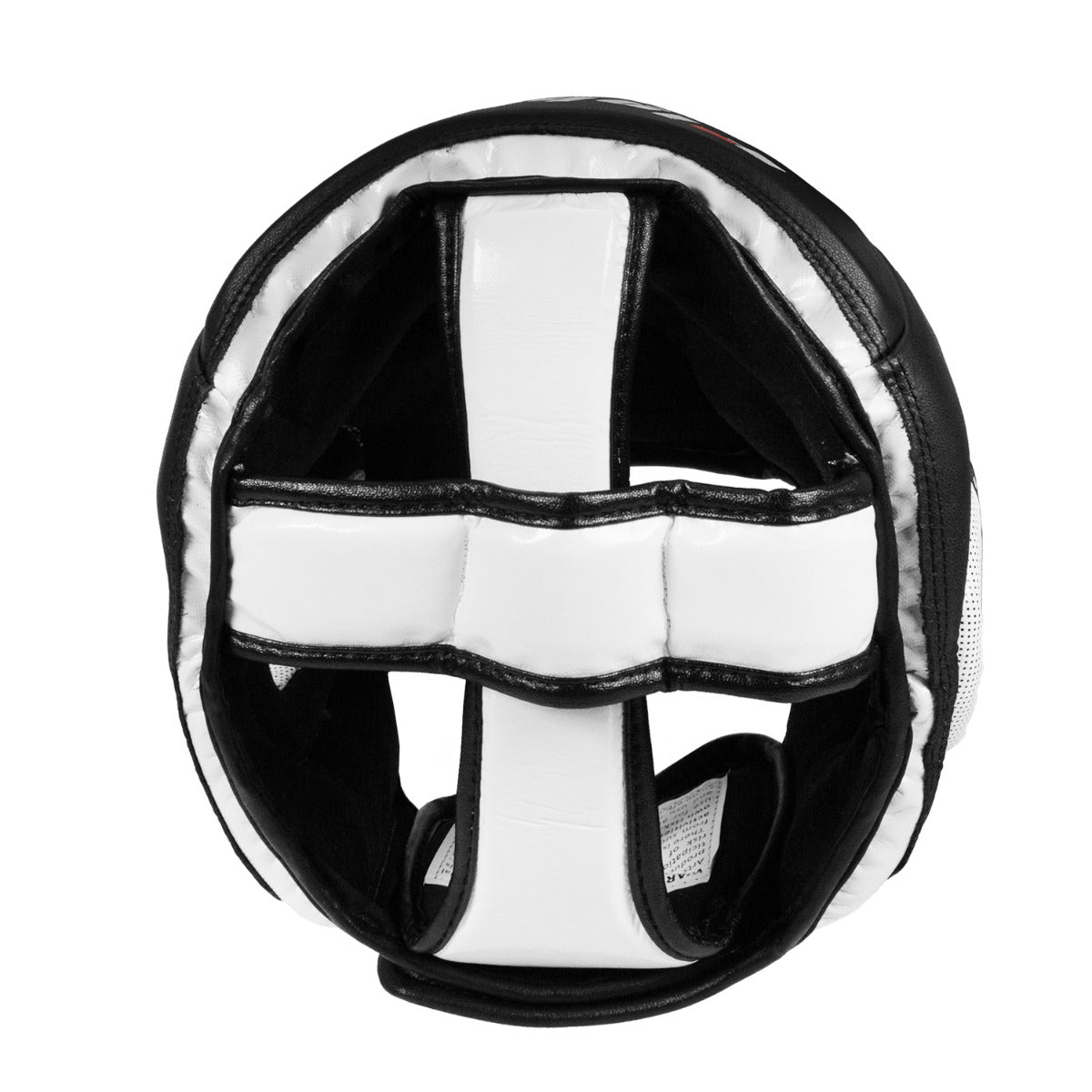 variant:Black/White::Fighting S2 GEL Power Full Training Headgear top view