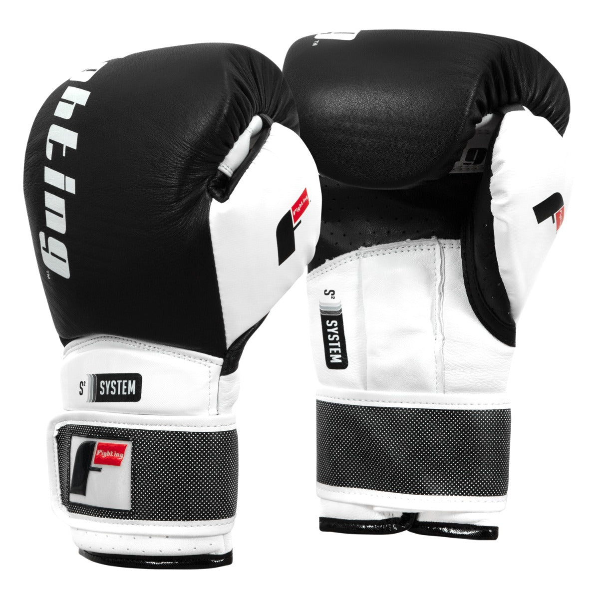 variant:Black/White::Fighting S2 GEL Power Sparring Gloves side view