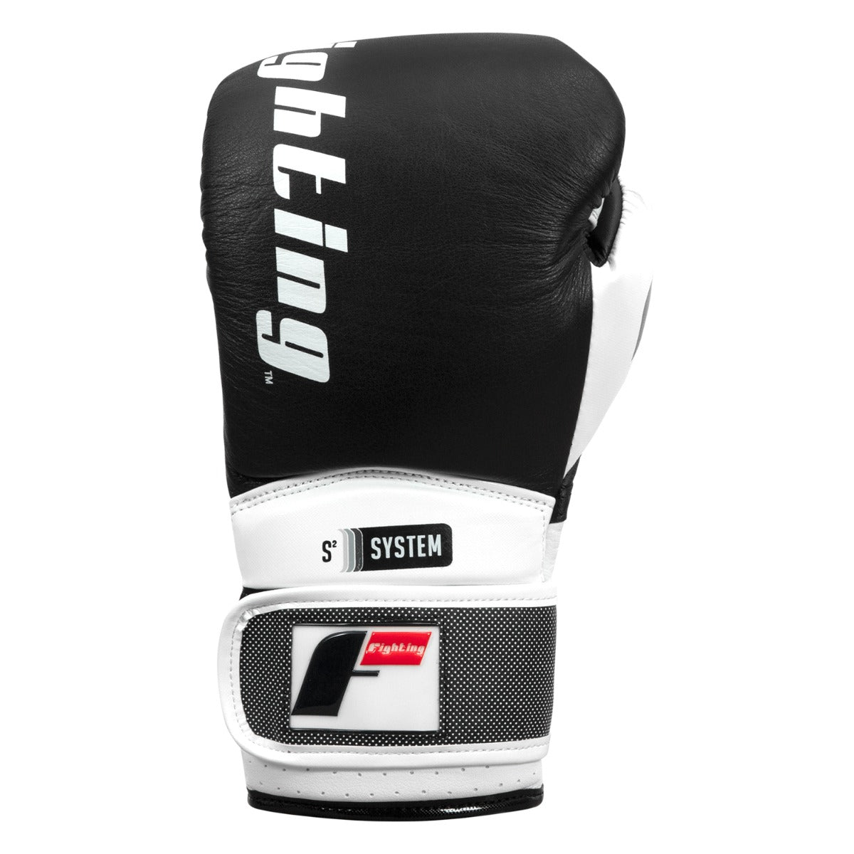 variant:Black/White::Fighting S2 GEL Power Sparring Gloves front view