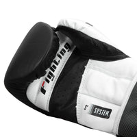 variant:Black/White::Fighting S2 GEL Power Sparring Gloves hand view