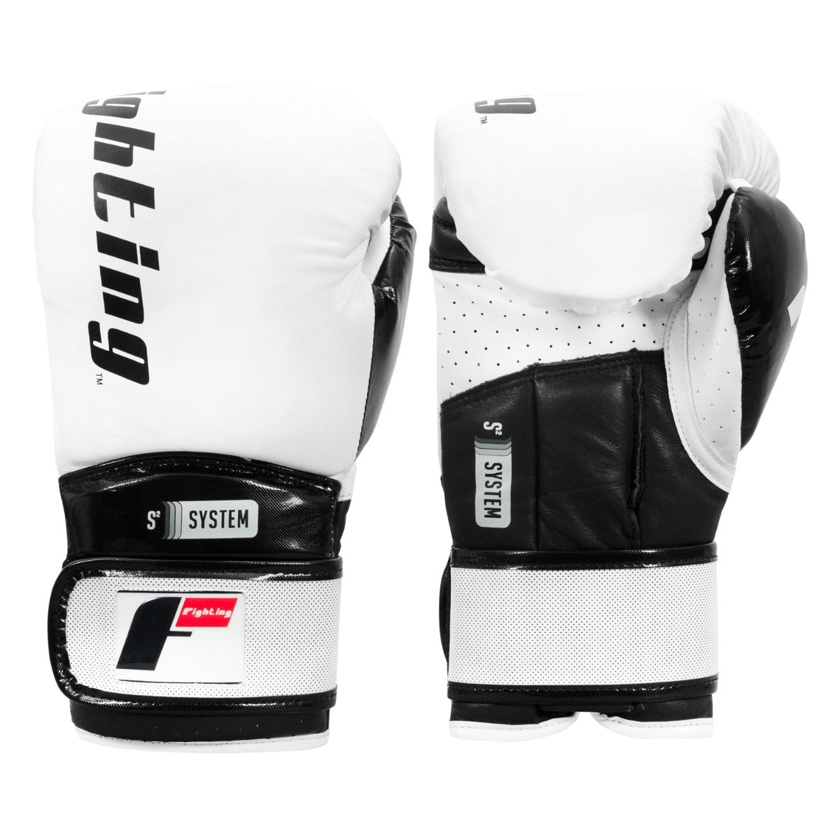 color:White/Black::Fighting S2 GEL Power Sparring Gloves