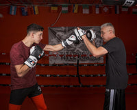 variant:lifestyle::Fighting Tri-Tech Mirco Mitts coach and kid mitting
