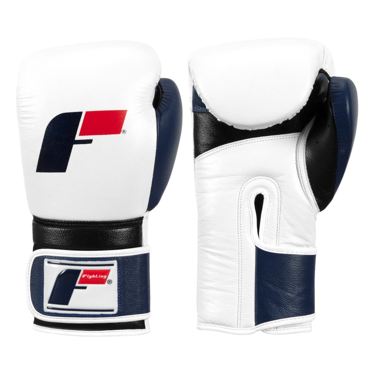 color:white/blue::Fighting Force Training Gloves main view