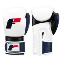 color:white/blue::Fighting Force Training Gloves main view