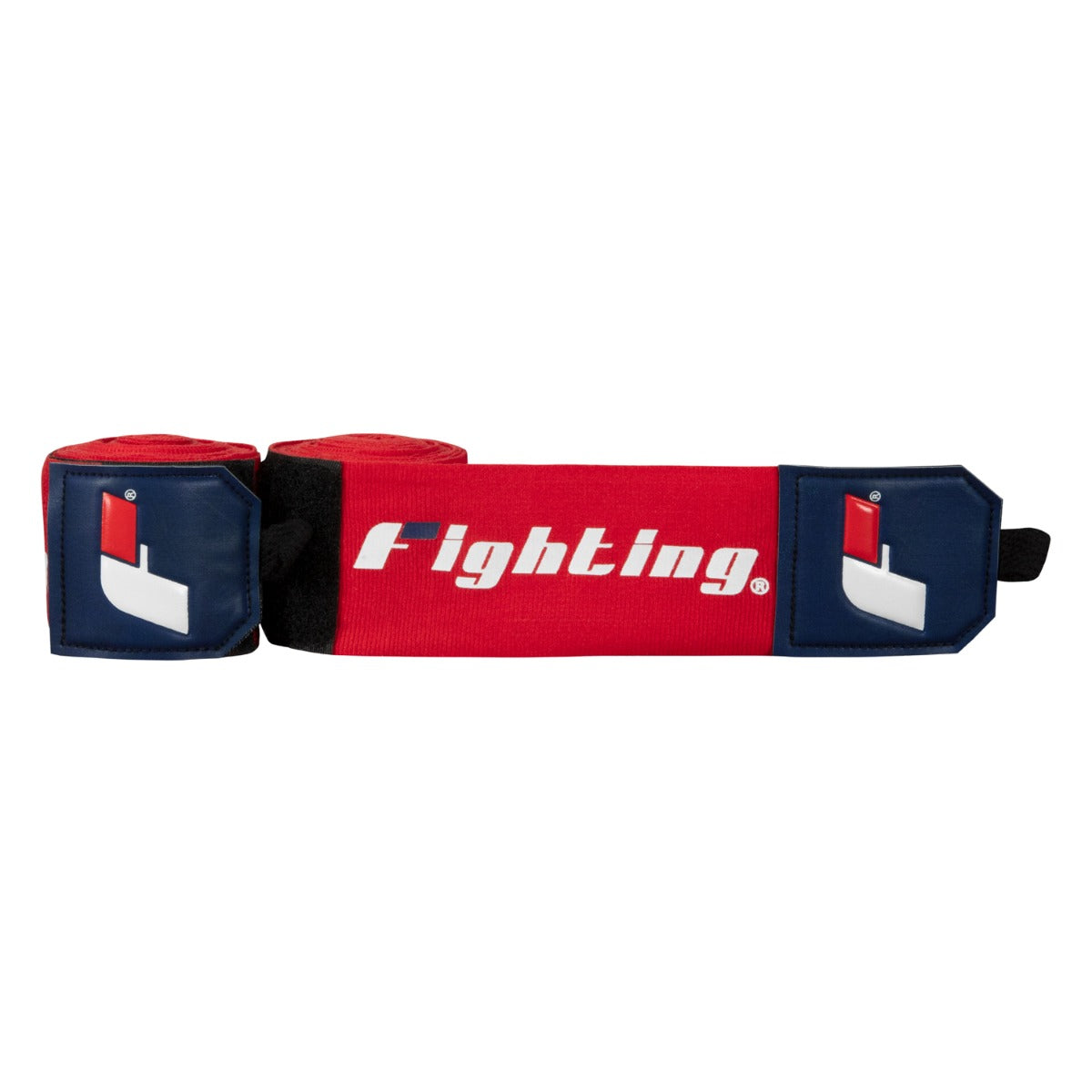variant:Red/Blue::Fighting 180” Semi Elastic Hand Wraps wraps open