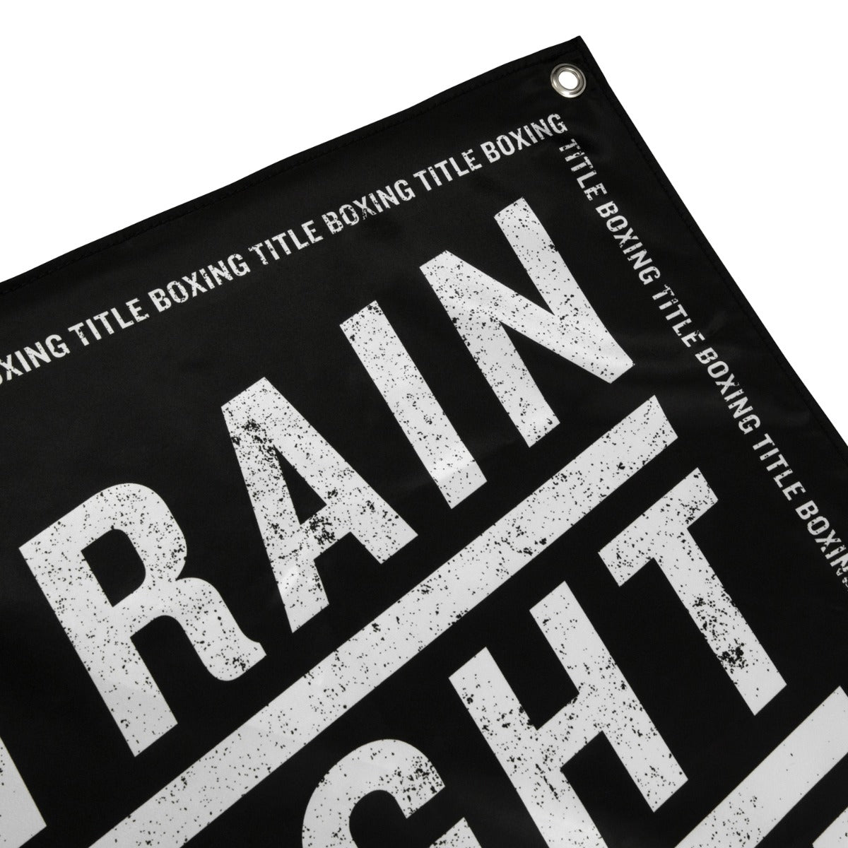 variant:lifestyle::TITLE Boxing Train Fight Win Repeat Banner close up view